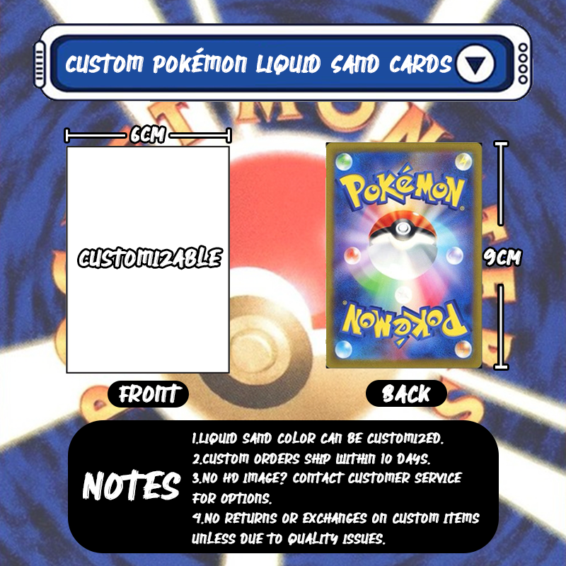 Eevee V Card Quicksand Keychain